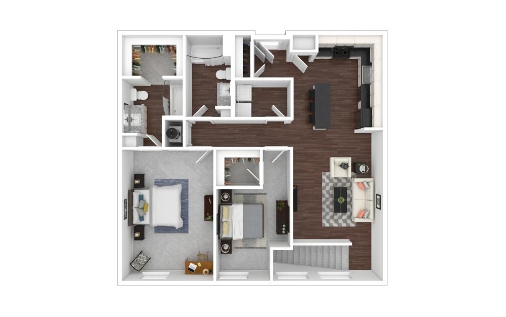 3D Apartment Floorplan